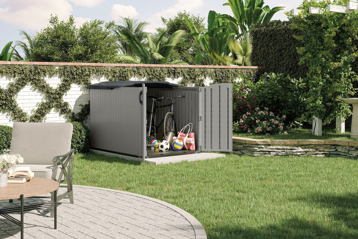 Glidetop 98-cu-ft Dove Grey Horizontal Shed L6C7 - product image 7