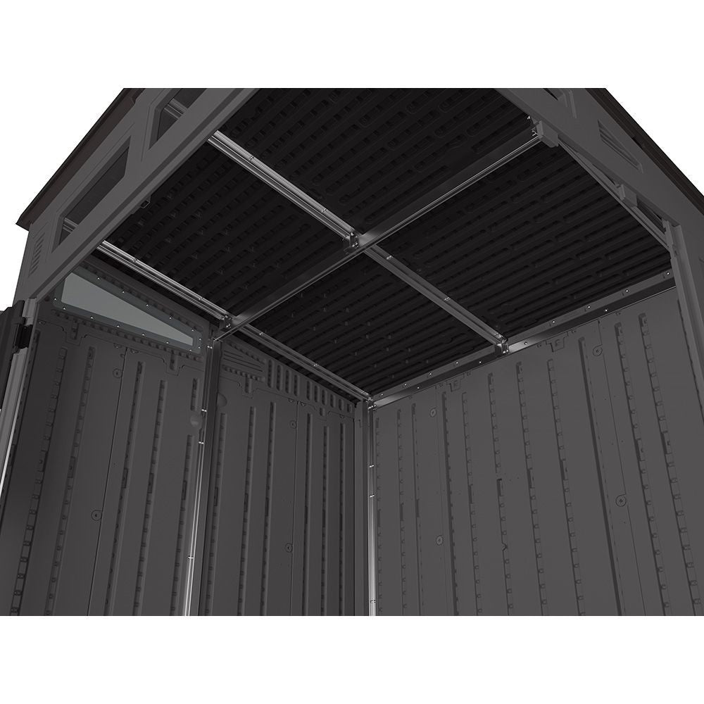 Modernist 6x5-ft Peppercorn/Black Storage Shed P3G1 - product image 7