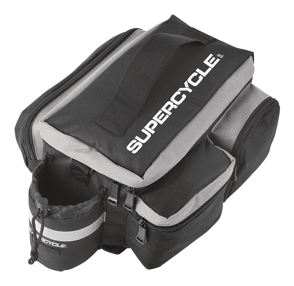 Rack Top Bike Bag withAluminum Foil & Reflective Strip, 8L, Black O9B8 - product image 1