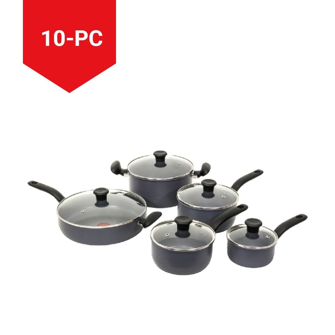 Hard Titanium Cookware Set, Non-stick, Dishwasher & Oven Safe, Grey, 10-pc G4Q1 - product image 3