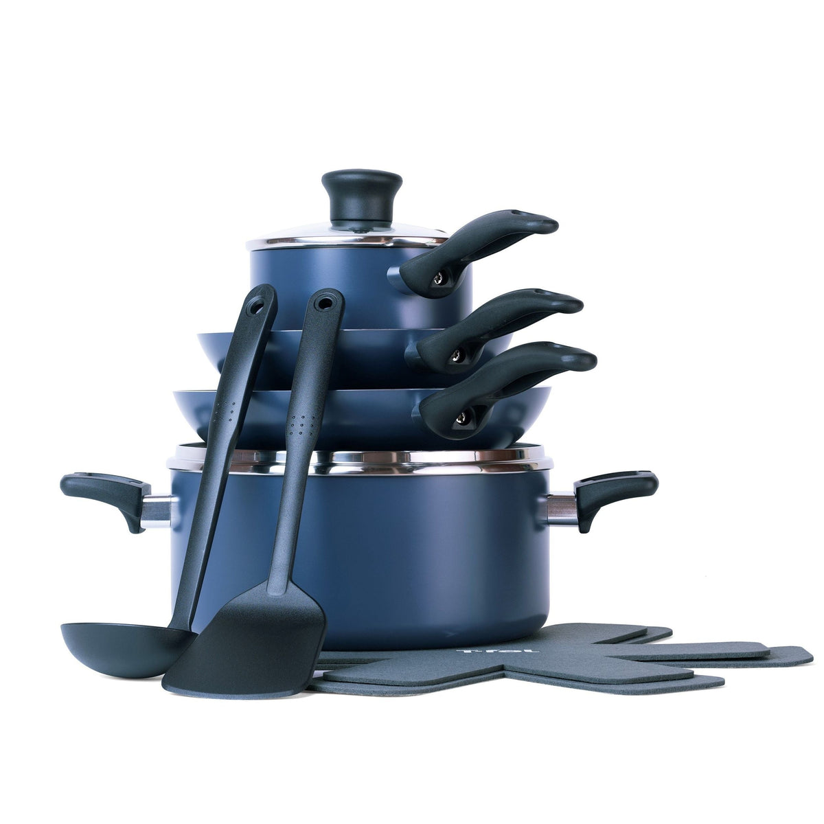 Viva Aluminum Non-Stick Cookware Set, Blue, 10-pc V4R6 - product image 3