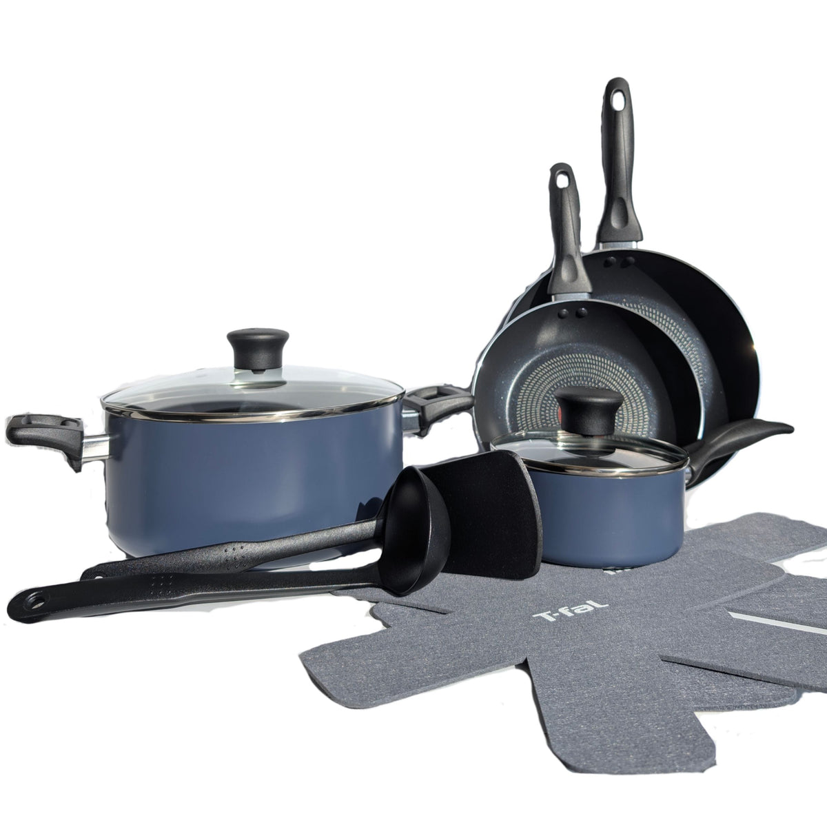 Viva Aluminum Non-Stick Cookware Set, Blue, 10-pc V4R6 - product image 4