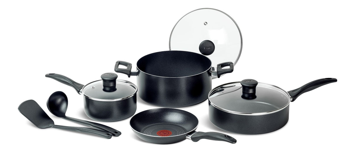 Viva Non-Stick Cookware Set, Black, 9-pc T6I7 - product image 1