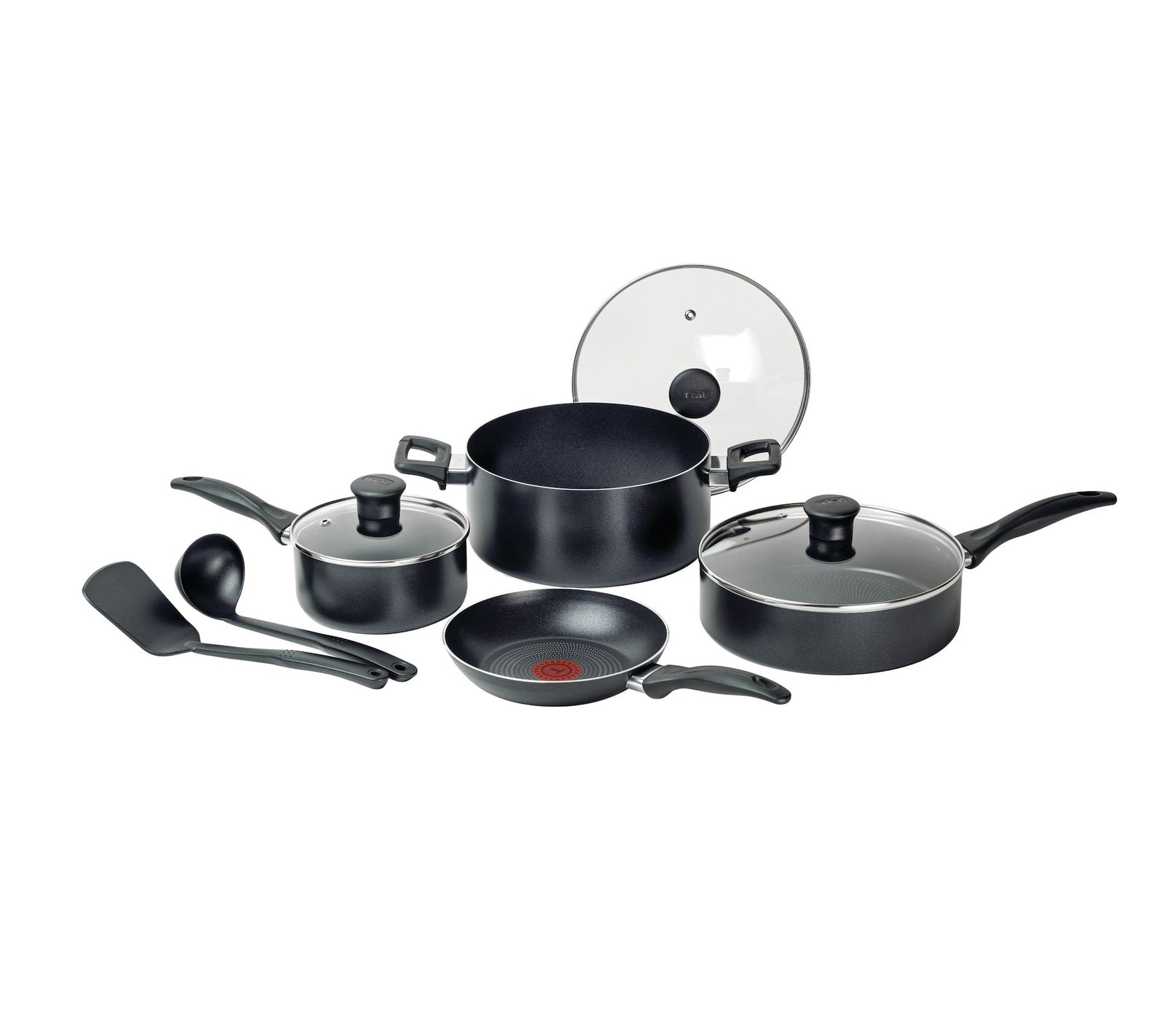 Viva Non-Stick Cookware Set, Black, 9-pc T6I7 - product image 2