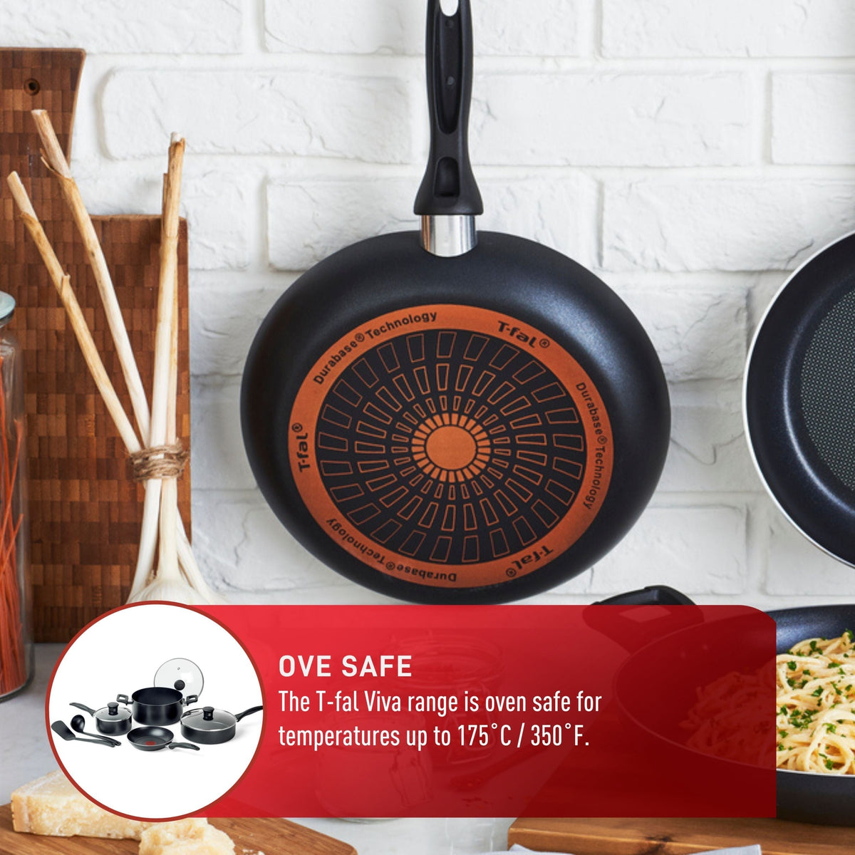 Viva Non-Stick Cookware Set, Black, 9-pc T6I7 - product image 7