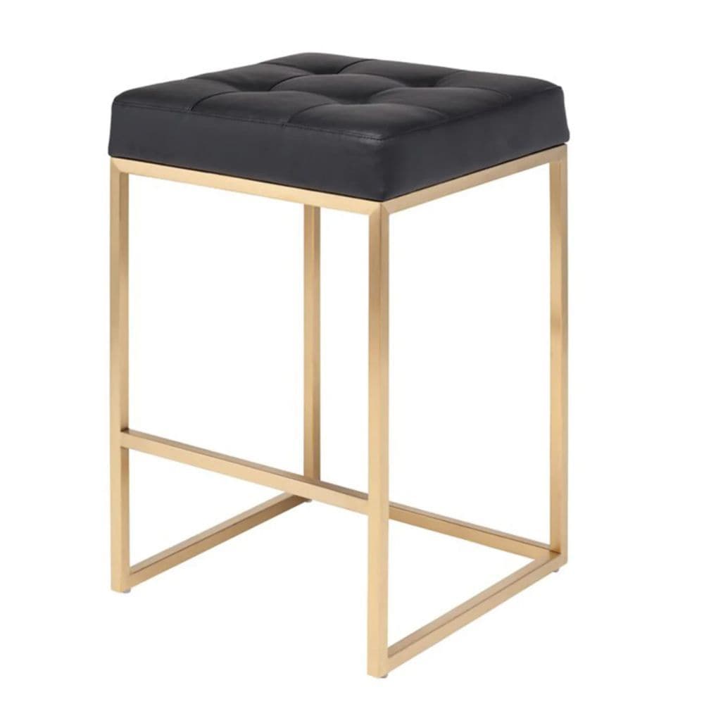 Me Home Black Stainless Steel Pipe Counter Stool C8Q7 - product image 1