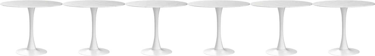 Me Home Leo Faux Marble Dining Table Tulip Base W0Q6 - product image 2