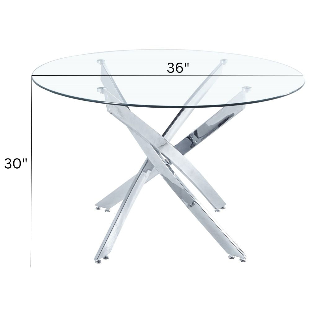 Me Home Star Glass Round Dining Table M8G8 - product image 5