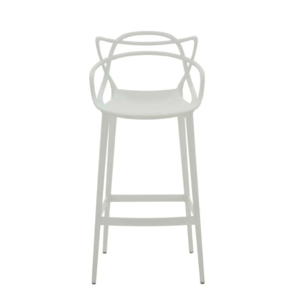 Me Home White Molded Polypropylene Keeper Stool E0W7 - product image 1