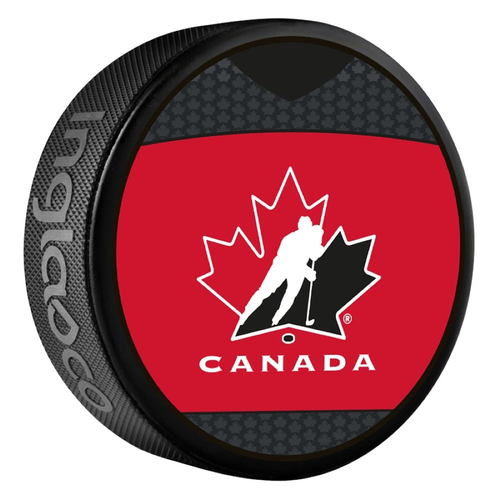 Team Canada Souvenir Hockey Puck, 6-oz D1U7 - product image 1