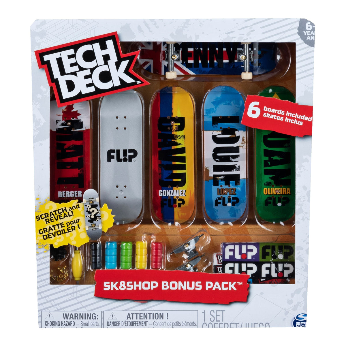 Deck Sk8shop Finberboard Bonus Pack, Ages 6+, 6-pk Q8V6 - product image 7