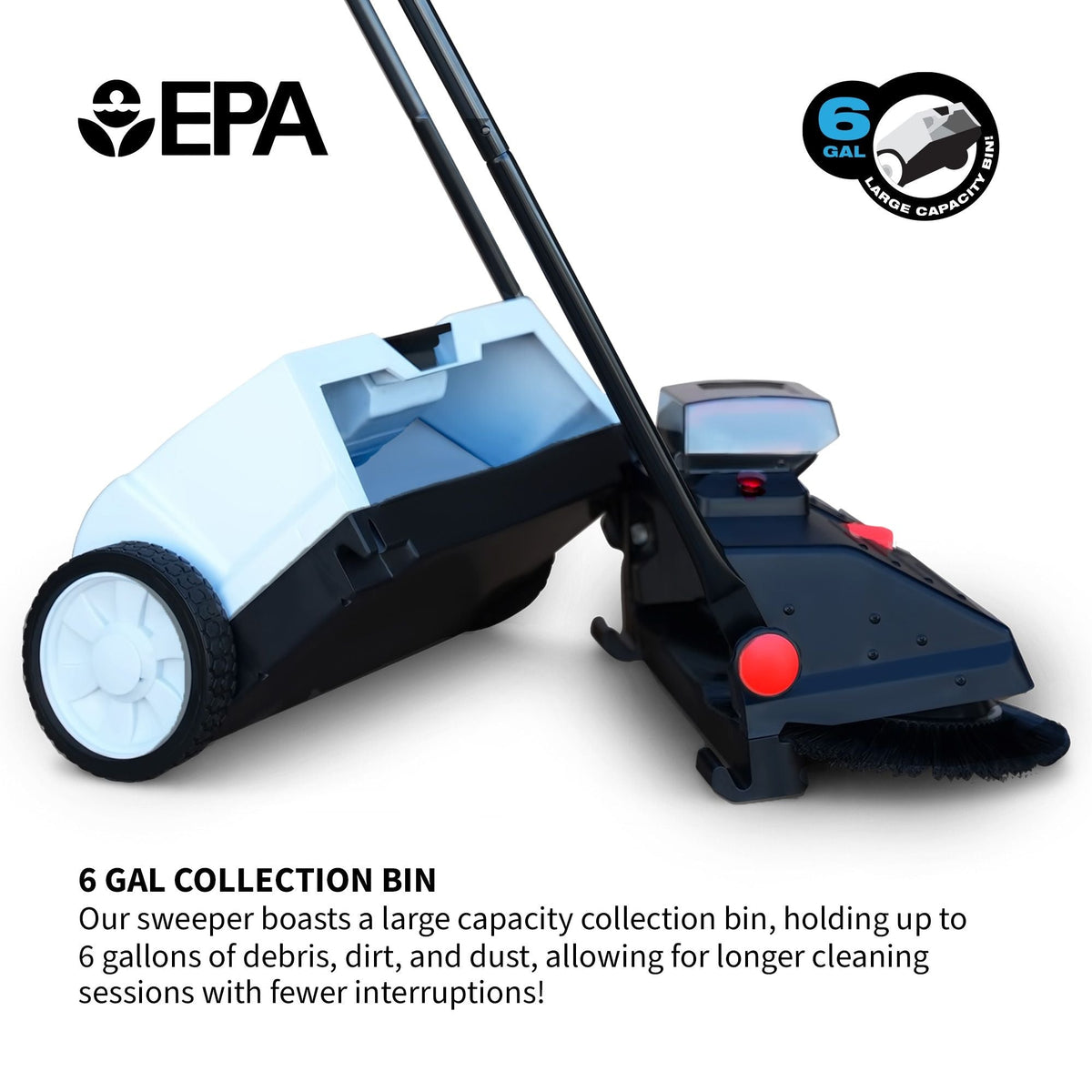 Electric Battery-Powered Push Sweeper, 22-in C9P4 - product image 6