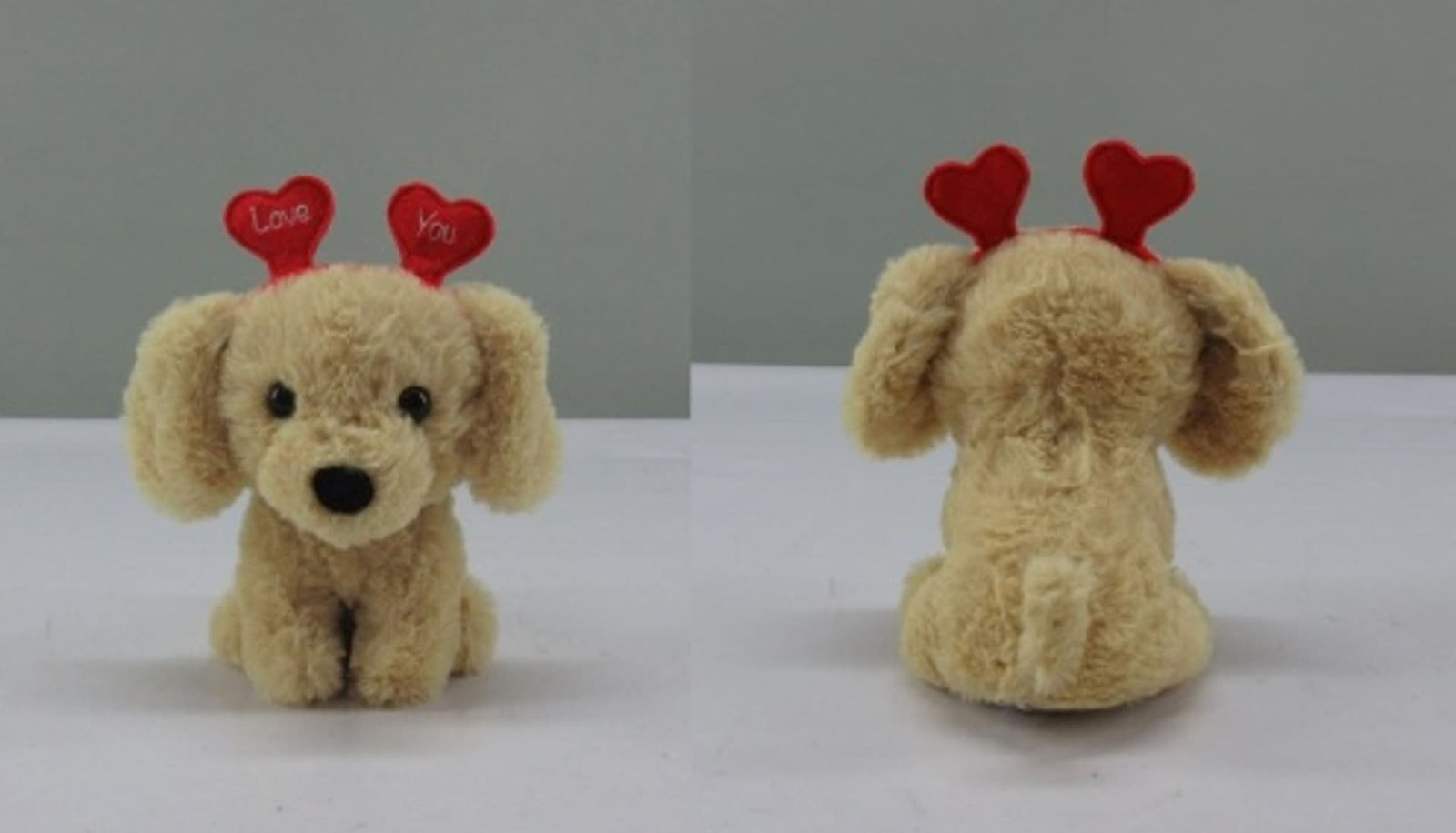 Valentine's Day Plush Dog with Heart Headband Gift for Valentine's/Anniversary Day, 6.5-in H7L4 - product image 1