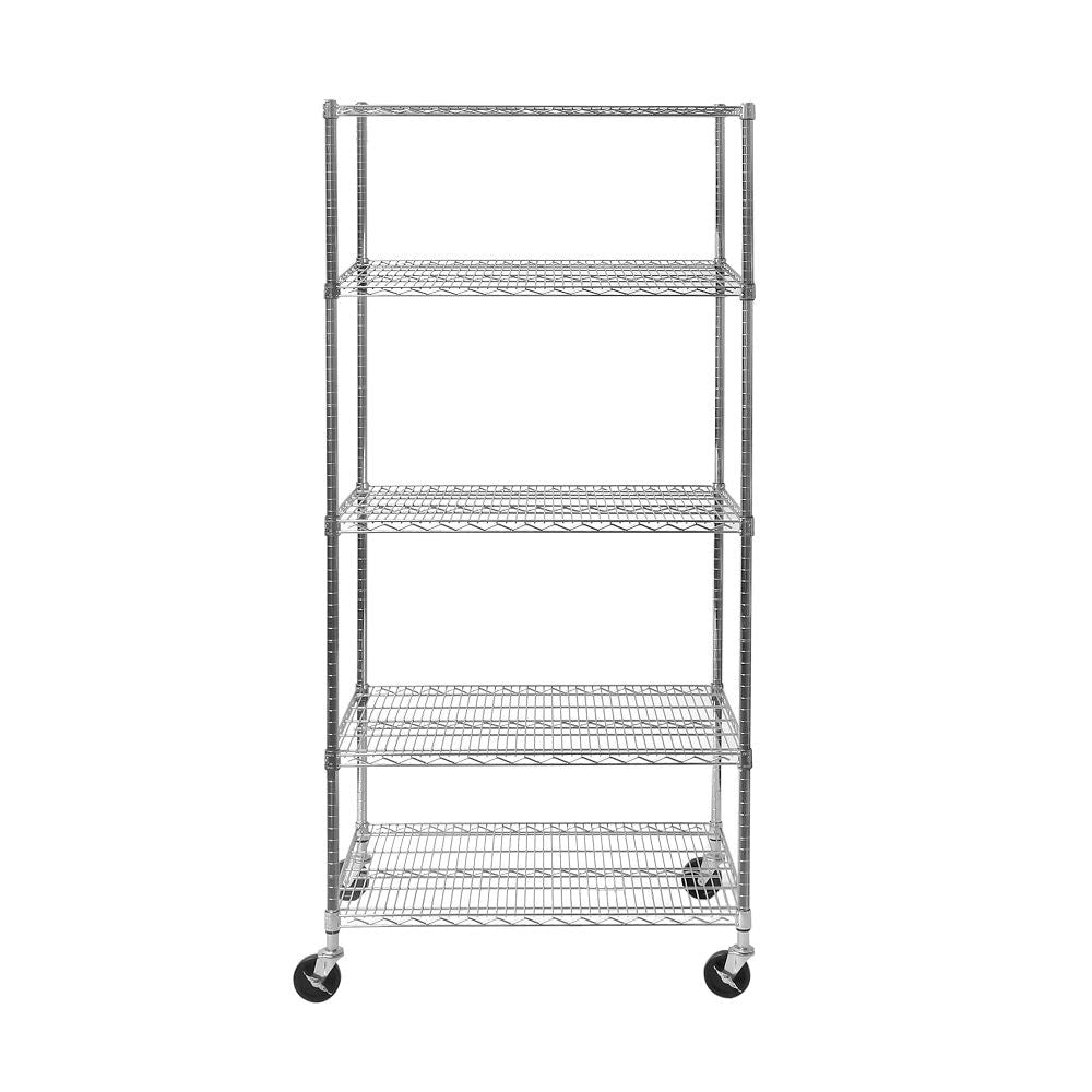 Classics 5-Tier Shelving, 36-in x 24-in x 72-in, Chrome A8W4 - product image 1