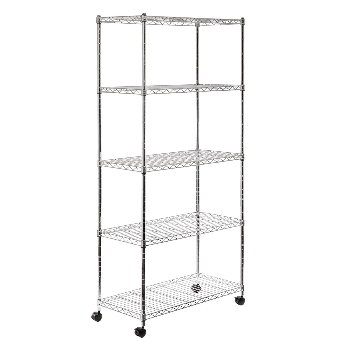 Classics, 5-Tier Steel Wire Shelving, 30-in x 14-in x 60-in, Chrome Z7T8 - product image 1