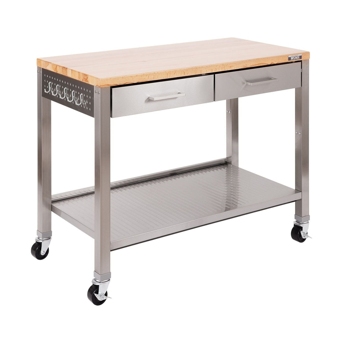 Classics, Work Center Island Table, Stainless Steel, 48-in x 24-in x 36-in S6K5 - product image 1