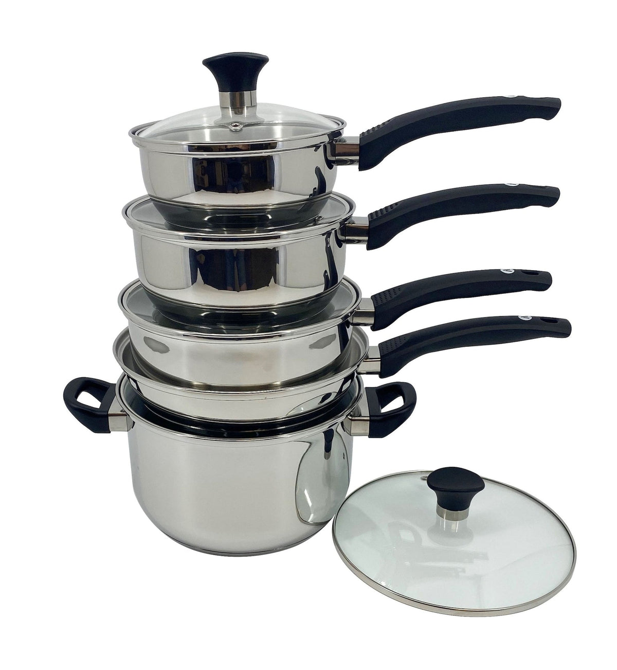 Everyday Series Premium Stainless Steel Cookware Set, Dishwasher & Oven-Safe, 10-pc J2Y8 - product image 1