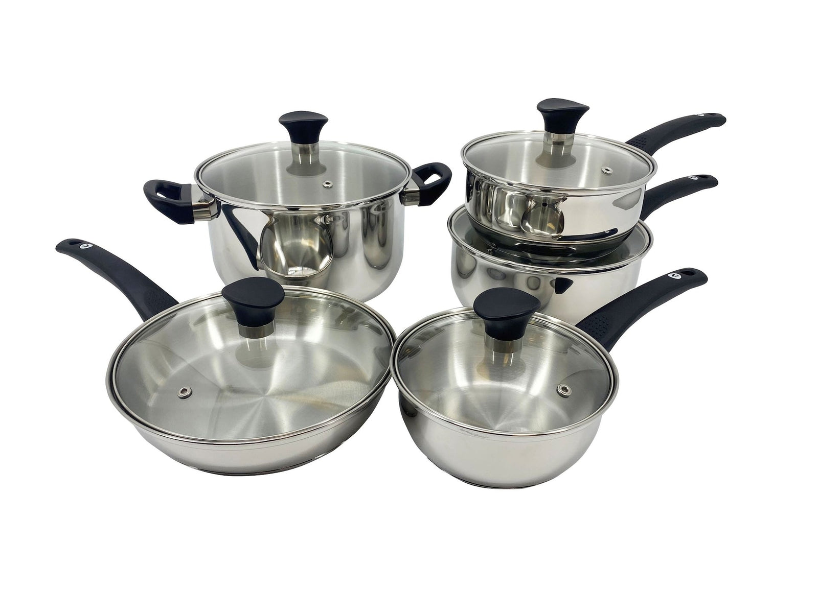 Everyday Series Premium Stainless Steel Cookware Set, Dishwasher & Oven-Safe, 10-pc J2Y8 - product image 2