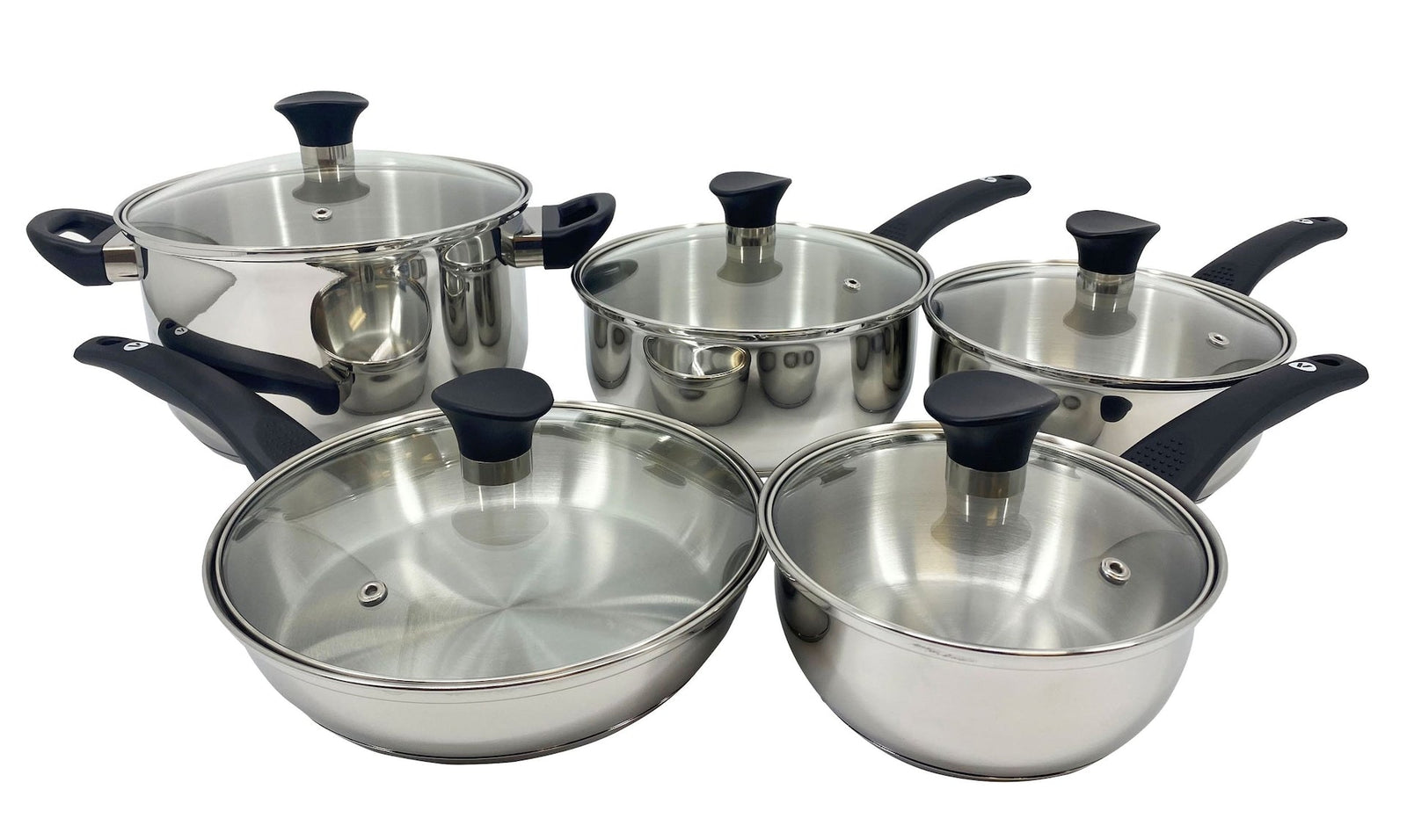 Everyday Series Premium Stainless Steel Cookware Set, Dishwasher & Oven-Safe, 10-pc J2Y8 - product image 3