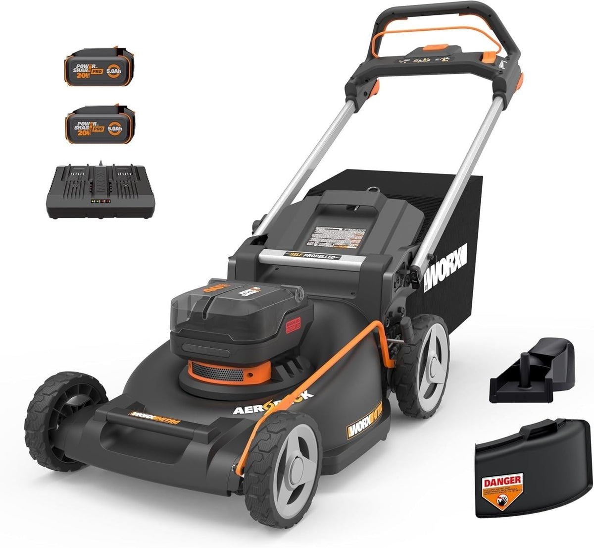 40V Nitro PowerShare 3-in-1 Self-Propelled 21-in Lawn Mower Q0O4 - product image 1