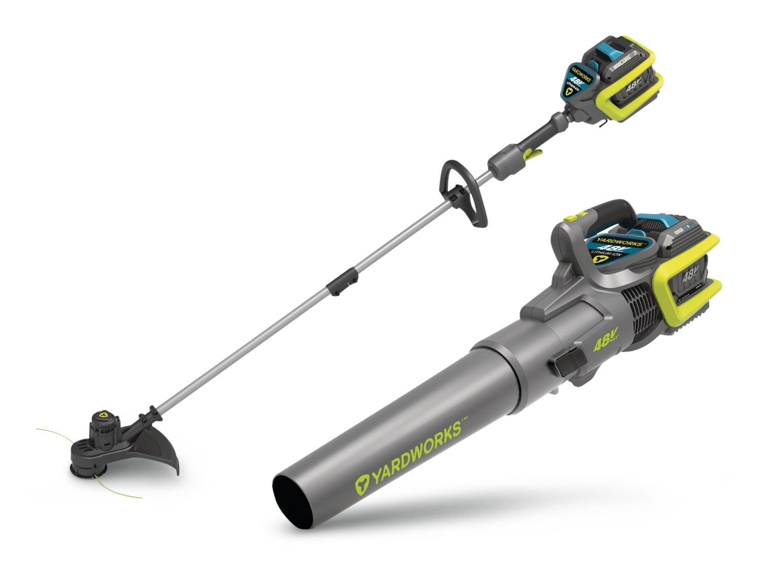 48 V Cordless Leaf Blower & Trimmer Combo, 2 Ah Battery Included R9D2 - product image 1