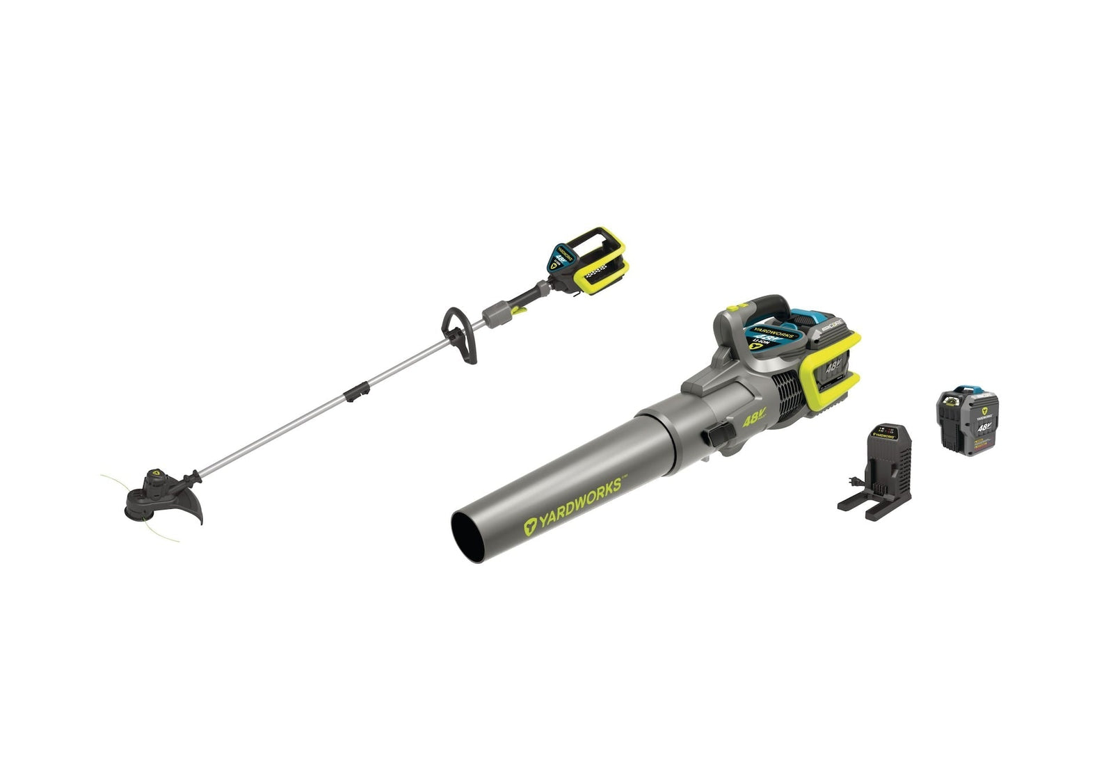 48 V Cordless Leaf Blower & Trimmer Combo, 2 Ah Battery Included R9D2 - product image 2