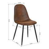 39F Charlton Suede Dining Chair, Brown R2O6 - product image 8