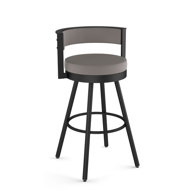 Eller Swivel Counter Stool with Padded Backrest, Multiple Colours, 26-in J8N2