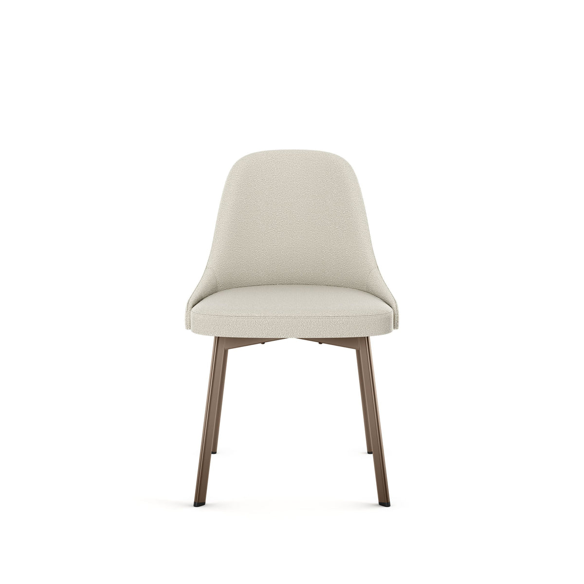 Harper Upholstered Dining Chair, Boucle Polyester Fabric & Bronze Metal Frame F1C2 - product image 2