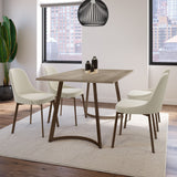 Harper Upholstered Dining Chair, Boucle Polyester Fabric & Bronze Metal Frame F1C2 - product image 6