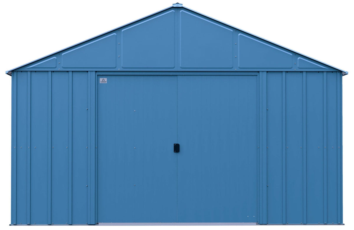 Classic 12x12-ft Blue Grey Corrosion-Resistant Steel Shed U9P1 - product image 1