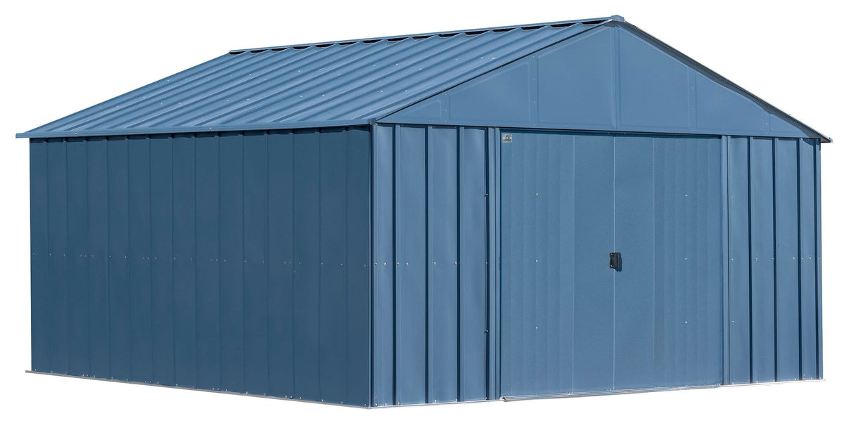 Classic 12x12-ft Blue Grey Corrosion-Resistant Steel Shed U9P1 - product image 2