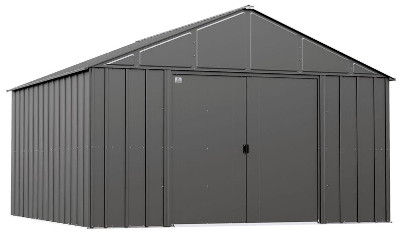 Classic 12x12-ft Charcoal Corrosion-Resistant Metal Shed F2N4