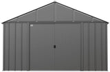 Classic 12x12-ft Charcoal Corrosion-Resistant Metal Shed F2N4 - product image 2