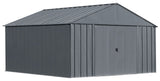 Classic 12x12-ft Charcoal Corrosion-Resistant Metal Shed F2N4 - product image 3