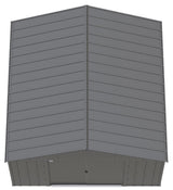 Classic 12x12-ft Charcoal Corrosion-Resistant Metal Shed F2N4 - product image 4