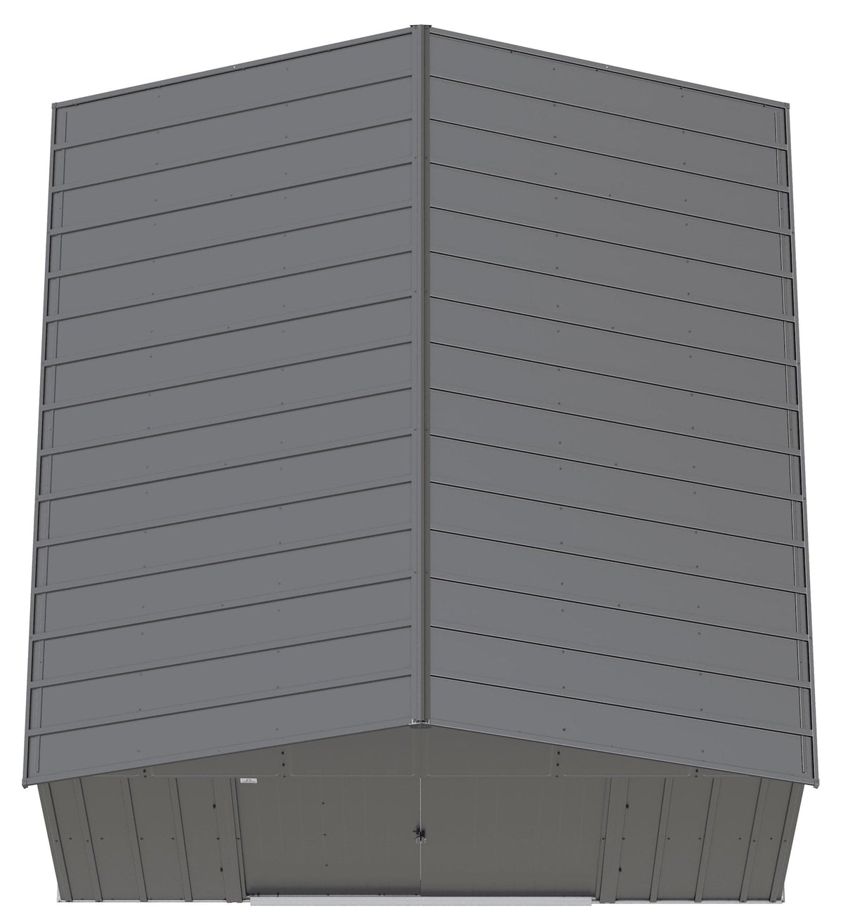 Classic 12x12-ft Charcoal Corrosion-Resistant Metal Shed F2N4 - product image 4