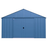 Classic 12x14-ft Blue Grey Corrosion-Resistant Steel Shed N6F2 - product image 2