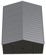 Classic 12x14-ft Charcoal Corrosion-Resistant Metal Shed U7N3 - product image 3