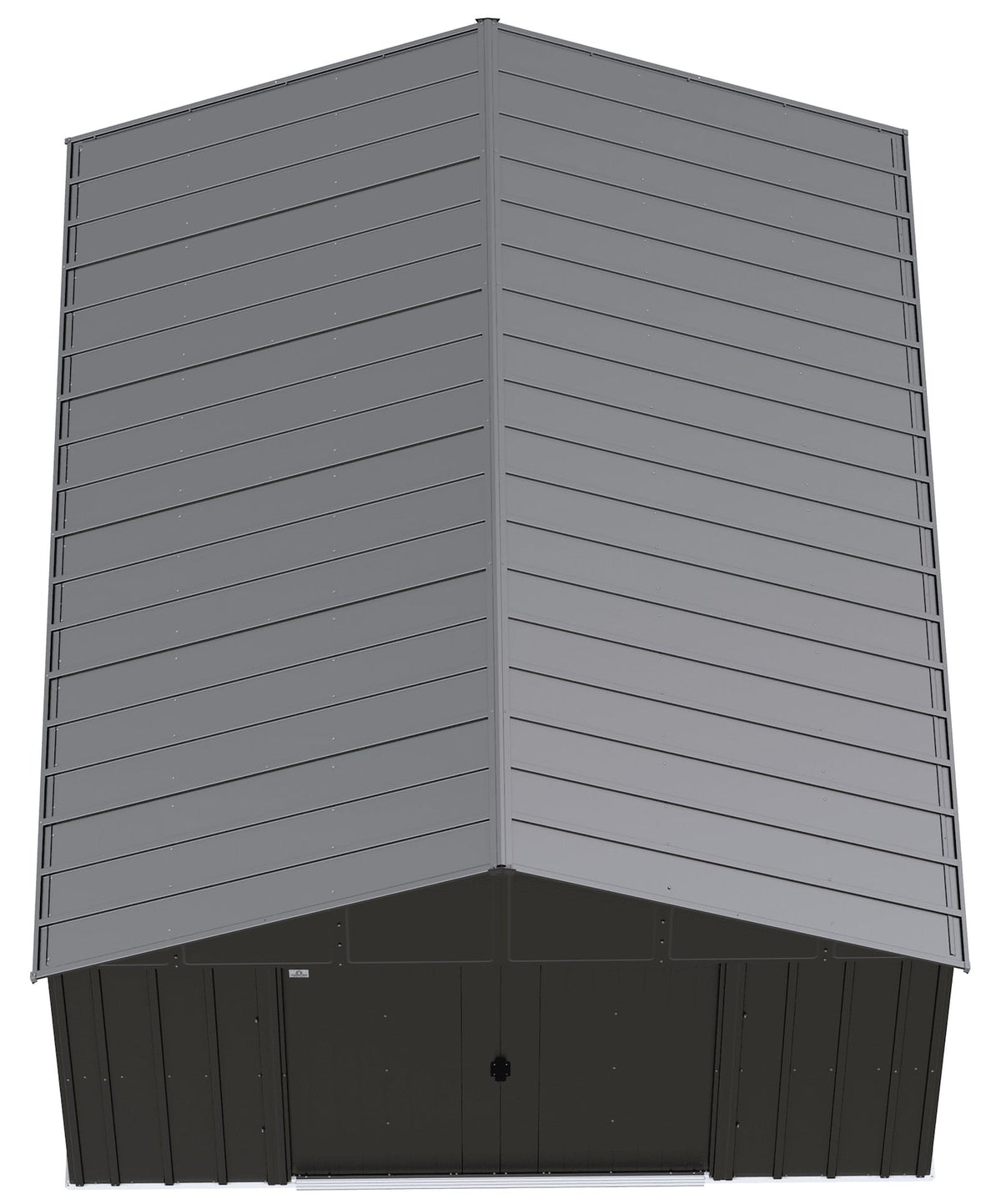 Classic 12x14-ft Charcoal Corrosion-Resistant Metal Shed U7N3 - product image 3