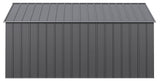 Classic 12x14-ft Charcoal Corrosion-Resistant Metal Shed U7N3 - product image 4