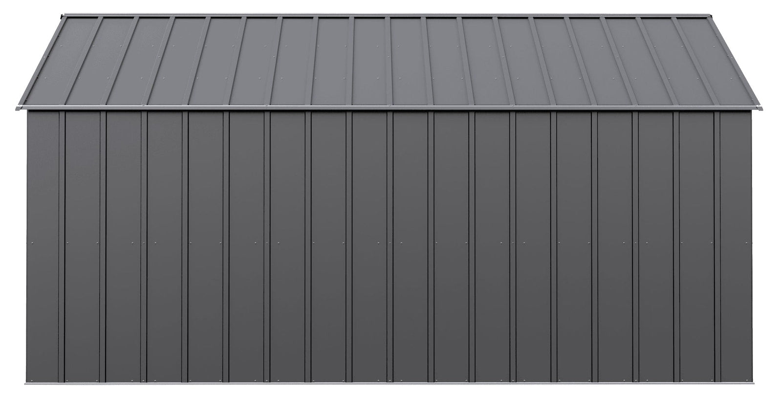 Classic 12x14-ft Charcoal Corrosion-Resistant Metal Shed U7N3 - product image 4