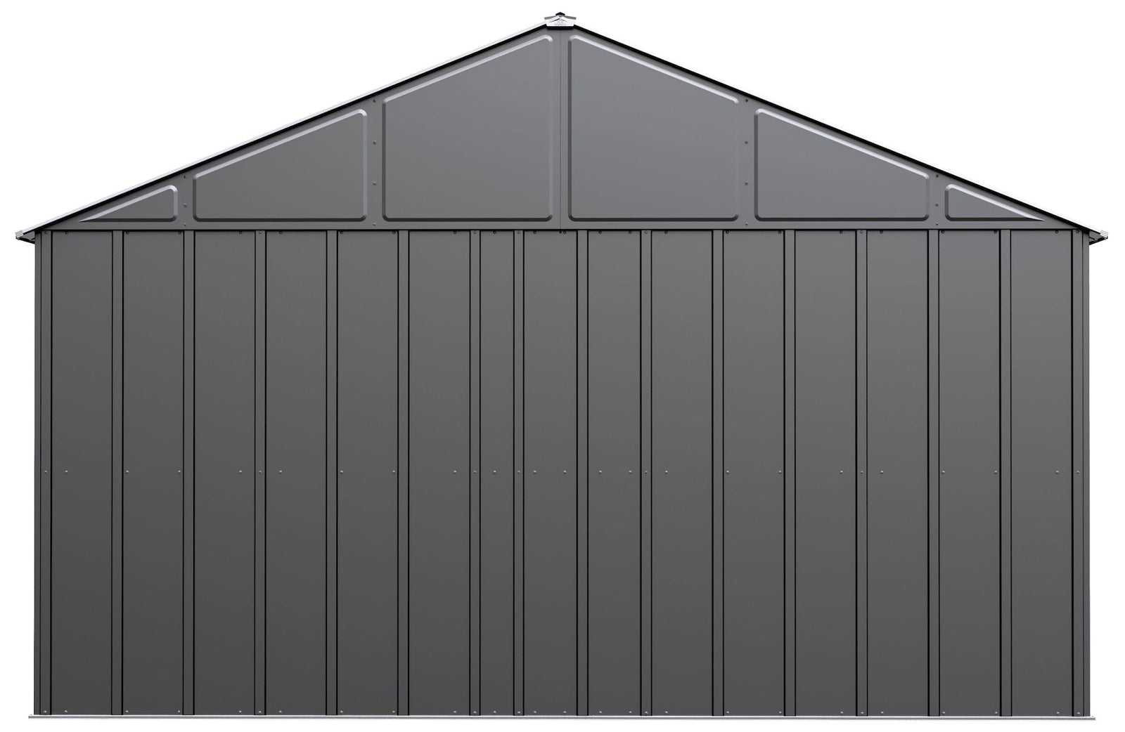 Classic 12x14-ft Charcoal Corrosion-Resistant Metal Shed U7N3 - product image 5