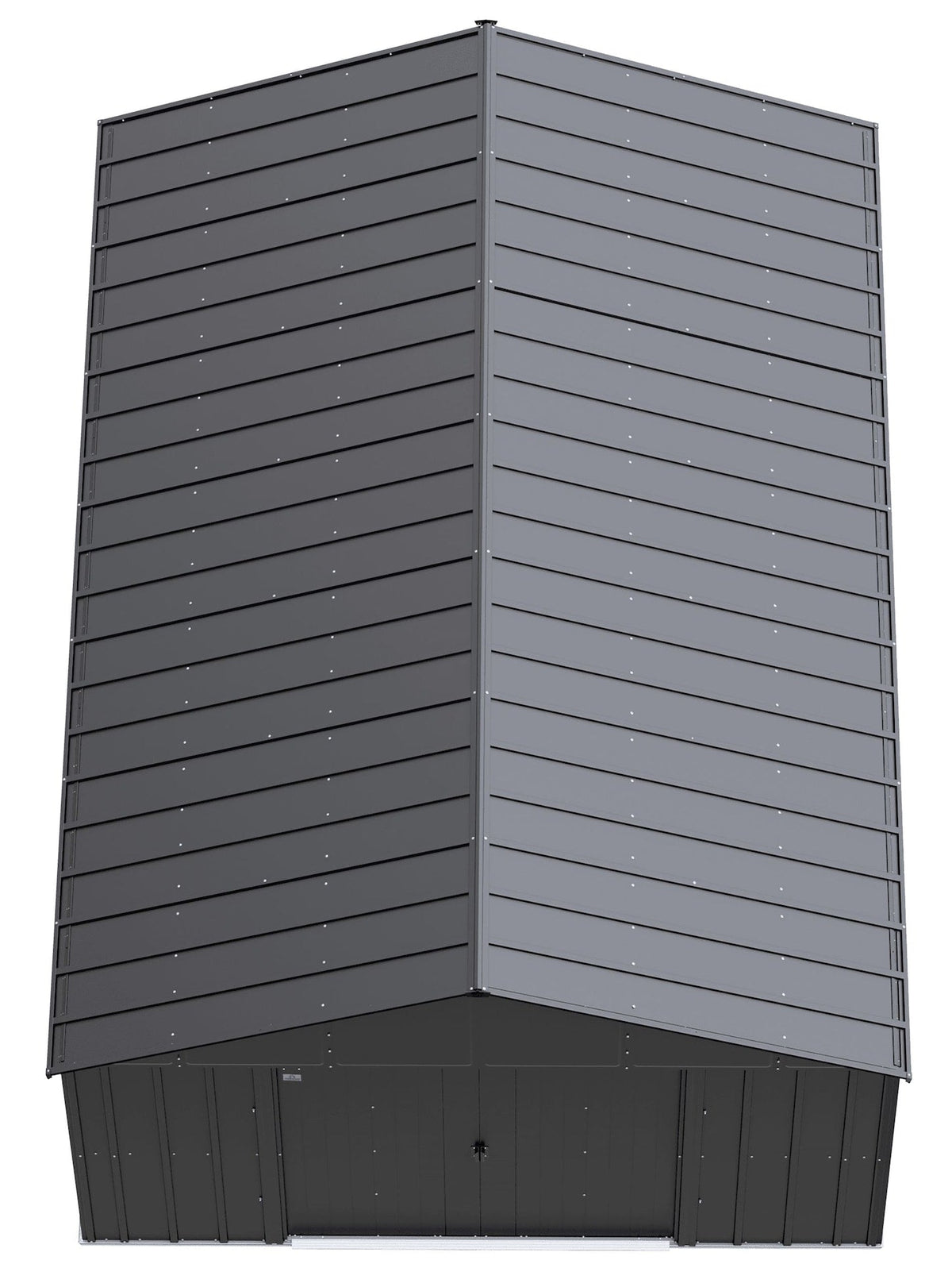 Classic 12x17-ft Charcoal Corrosion-Resistant Metal Shed B3W9 - product image 3