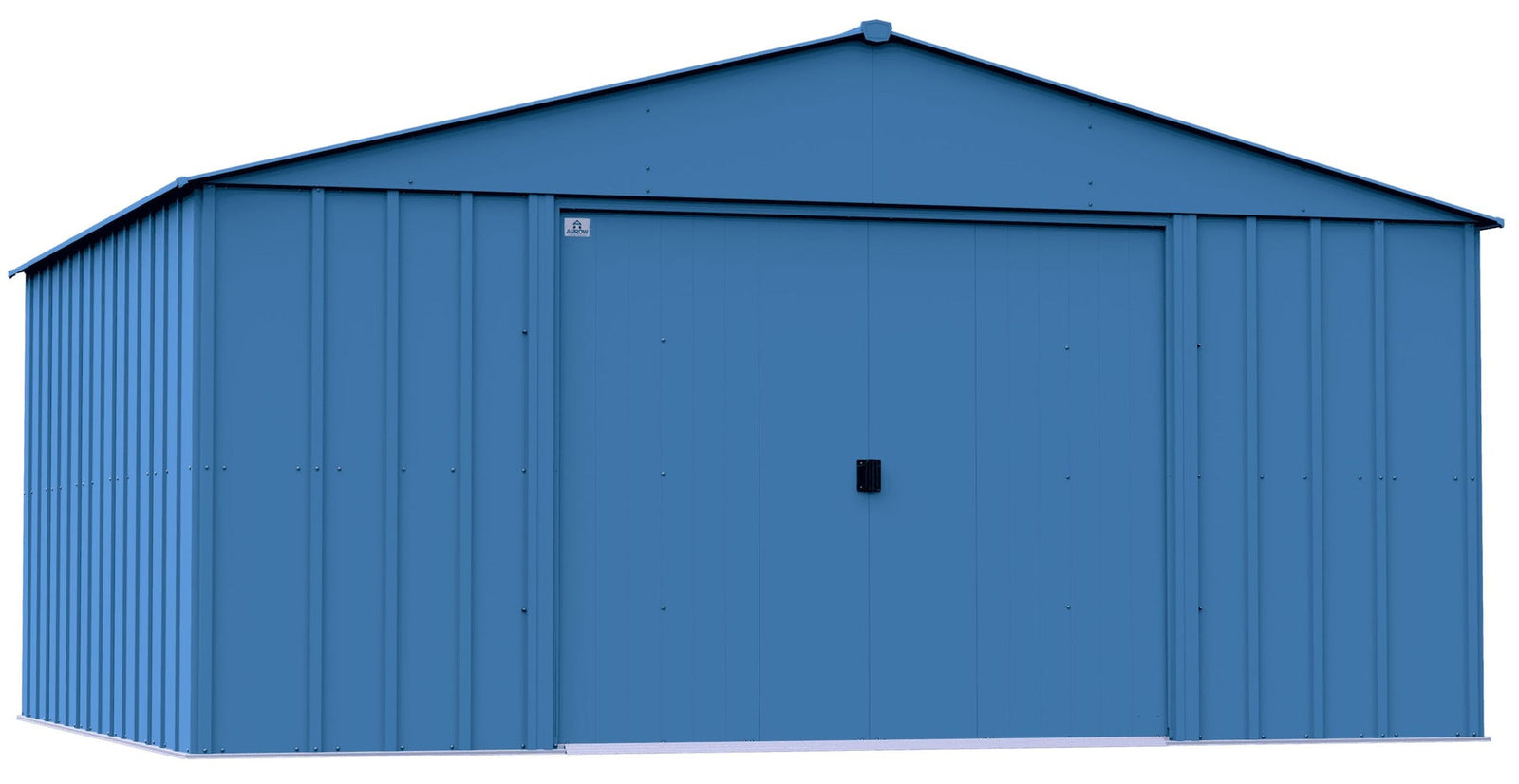 Classic 14x12-ft Blue Grey Corrosion-Resistant Steel Shed K9J4 - product image 1