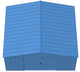 Classic 14x12-ft Blue Grey Corrosion-Resistant Steel Shed K9J4 - product image 3