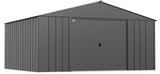 Classic 14x12-ft Charcoal Lockable Metal Shed X6M5 - product image 2