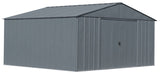Classic 14x12-ft Charcoal Lockable Metal Shed X6M5 - product image 3
