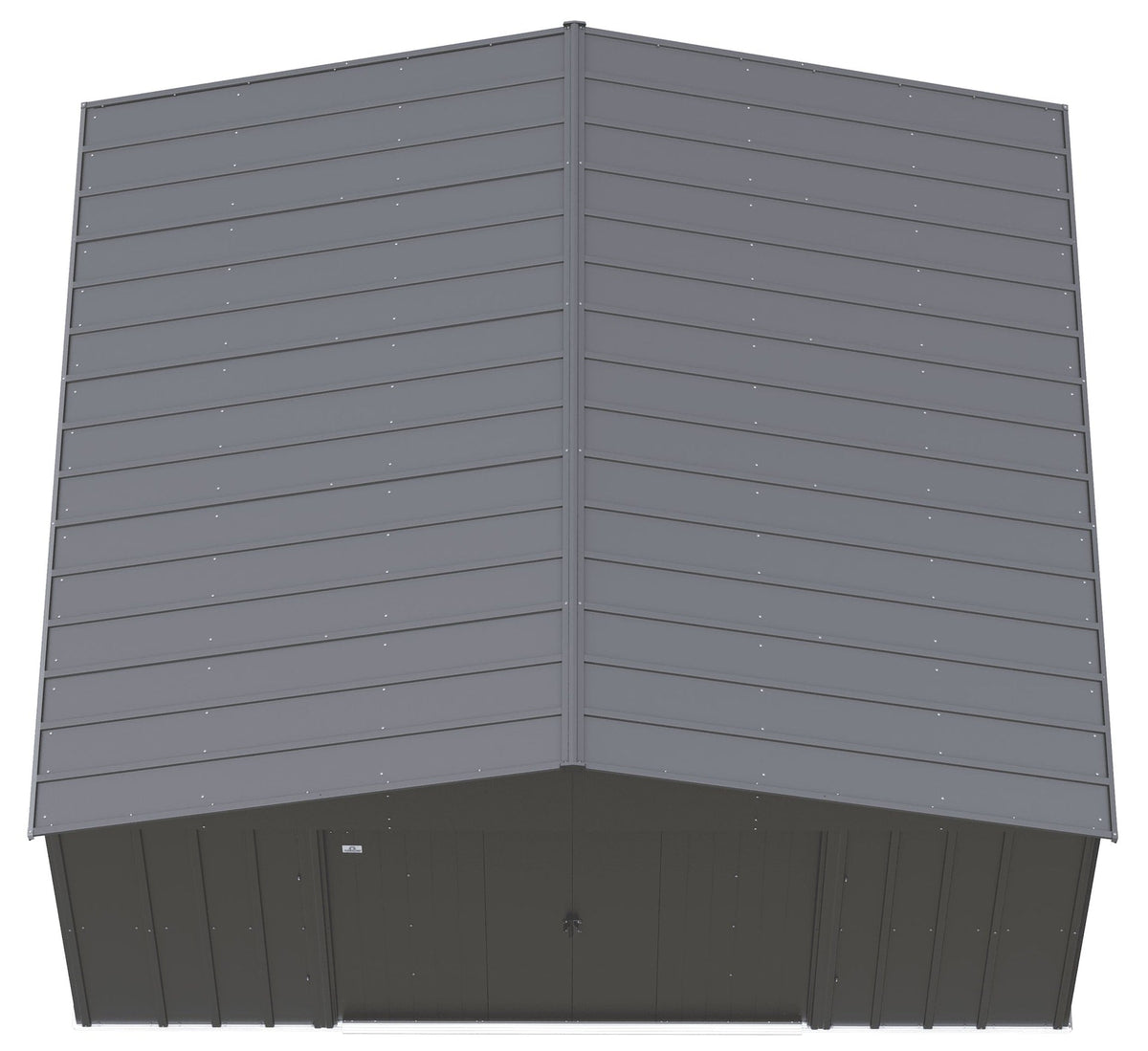 Classic 14x12-ft Charcoal Lockable Metal Shed X6M5 - product image 4