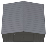 Classic 14x12-ft Charcoal Lockable Metal Shed J5R8 - product image 4